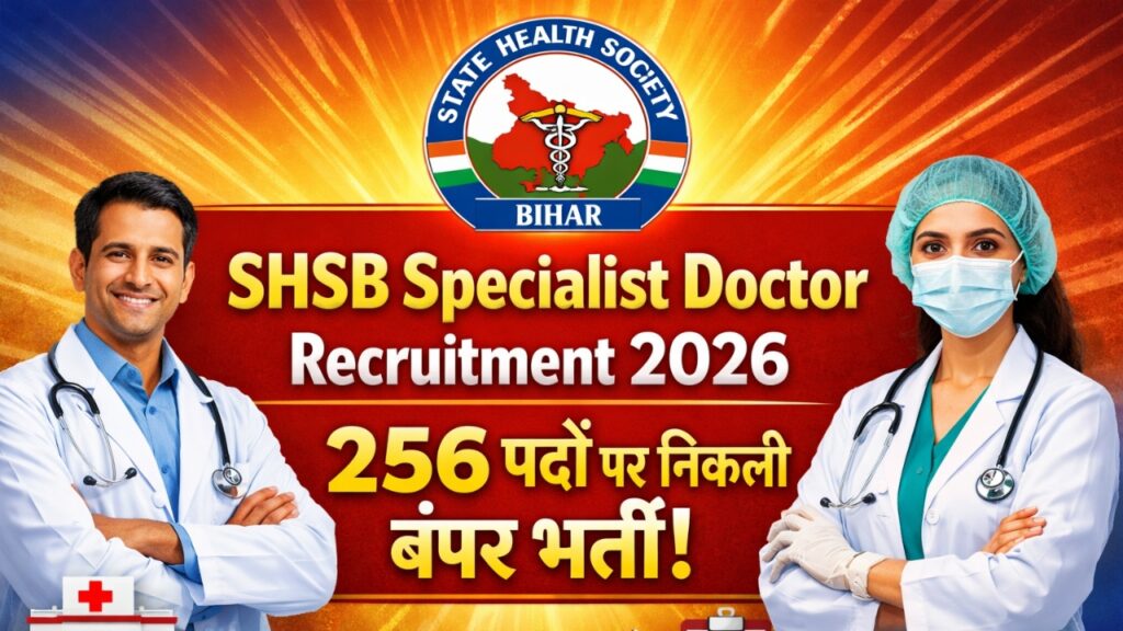 SHSB Specialist Doctor Recruitment 2026