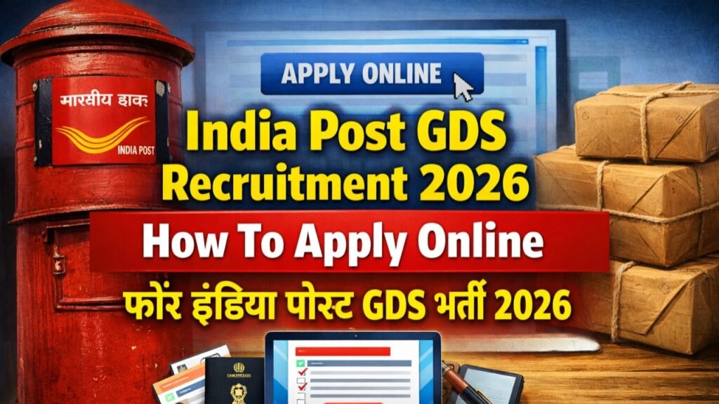 India Post GDS Recruitment 2026 : How To Apply Online For India Post GDS Recruitment 2026